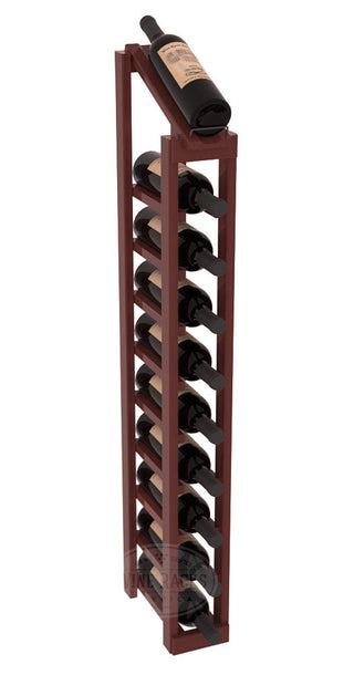 Elementcollection 1 Column 10 Bottle Display Top Wood Wine Rack Cherry Stained