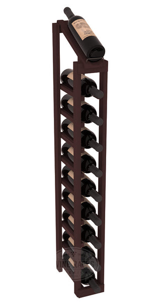 Elementcollection 1 Column 10 Bottle Display Top Wood Wine Rack Walnut Stained