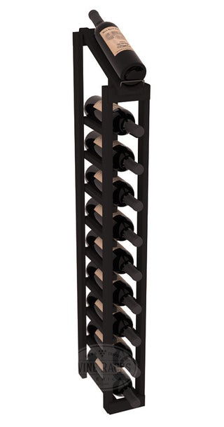 Elementcollection 1 Column 10 Bottle Display Top Wood Wine Rack Black Stained