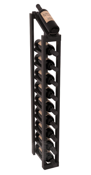 Elementcollection 1 Column 10 Bottle Display Top Wood Wine Rack Black Stained