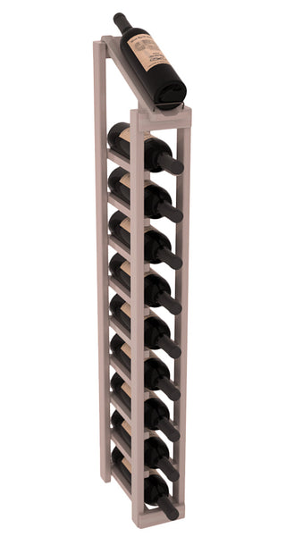 Elementcollection 1 Column 10 Bottle Display Top Wood Wine Rack Greywash Stained