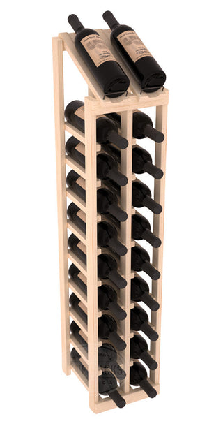 Elementcollection 2 Column 10 Bottle Display Top Wood Wine Rack Unstained Element Collection