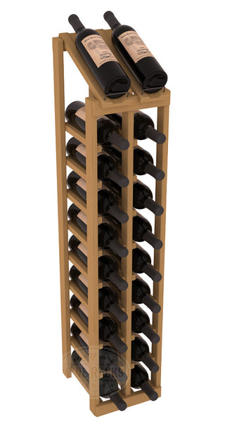 Elementcollection 2 Column 10 Bottle Display Top Wood Wine Rack Oak Stained