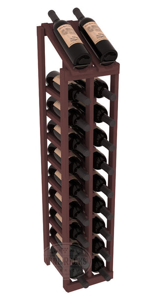 Elementcollection 2 Column 10 Bottle Display Top Wood Wine Rack Walnut Stained