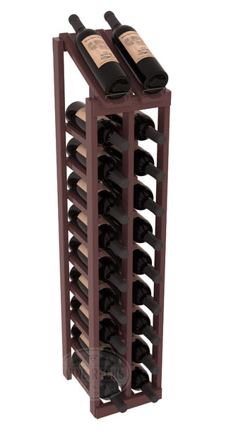 Elementcollection 2 Column 10 Bottle Display Top Wood Wine Rack Walnut Stained