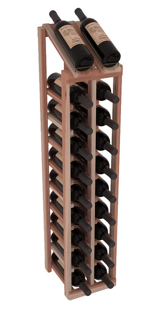 Elementcollection 2 Column 10 Bottle Display Top Wood Wine Rack Unstained