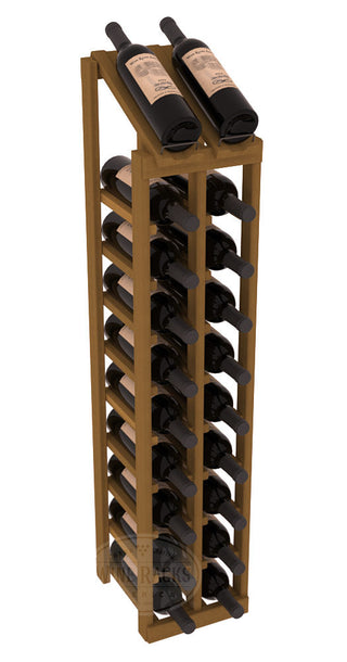 Elementcollection 2 Column 10 Bottle Display Top Wood Wine Rack Oak Stained