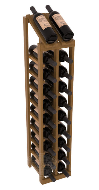 Elementcollection 2 Column 10 Bottle Display Top Wood Wine Rack Oak Stained