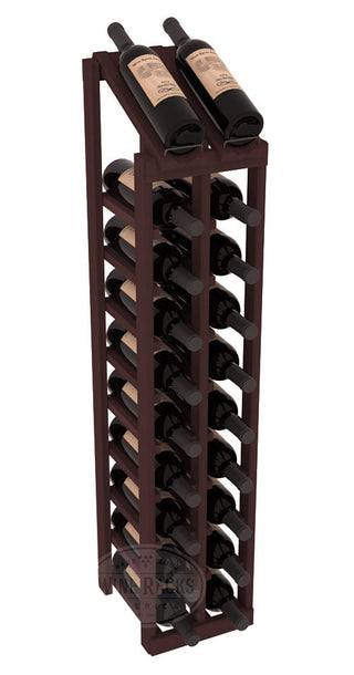 Elementcollection 2 Column 10 Bottle Display Top Wood Wine Rack Walnut Stained