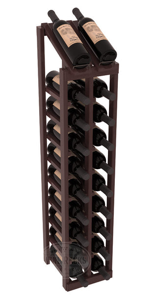 Elementcollection 2 Column 10 Bottle Display Top Wood Wine Rack Walnut Stained
