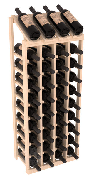 Elementcollection 4 Column 10 Column Display Wood Wine Rack Unstained Element Collection