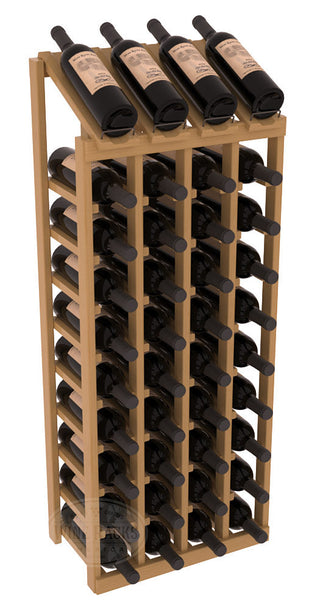Elementcollection 4 Column 10 Column Display Wood Wine Rack Oak Stained