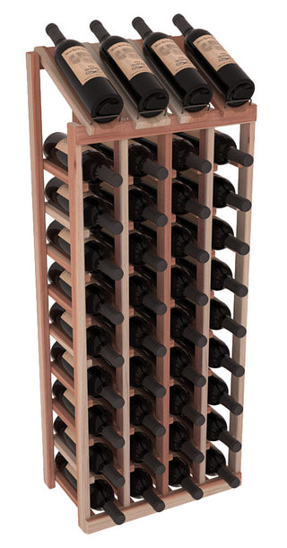 Elementcollection 4 Column 10 Column Display Wood Wine Rack Unstained