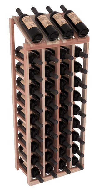 Elementcollection 4 Column 10 Column Display Wood Wine Rack Unstained