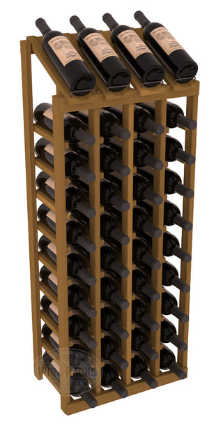 Elementcollection 4 Column 10 Column Display Wood Wine Rack Oak Stained