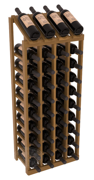 Elementcollection 4 Column 10 Column Display Wood Wine Rack Oak Stained