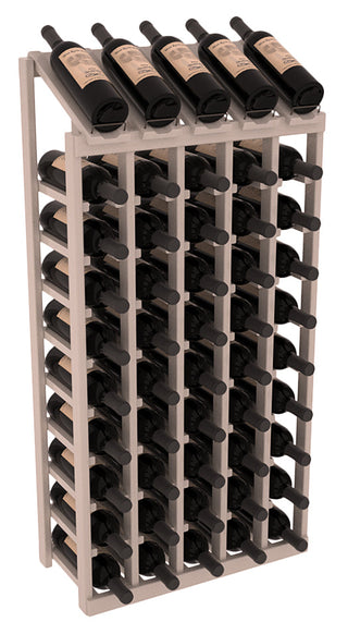 Elementcollection 5 Column 10 Bottle Display Wood Wine Rack Greywash Stained