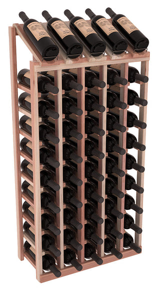 Elementcollection 5 Column 10 Bottle Display Wood Wine Rack Unstained