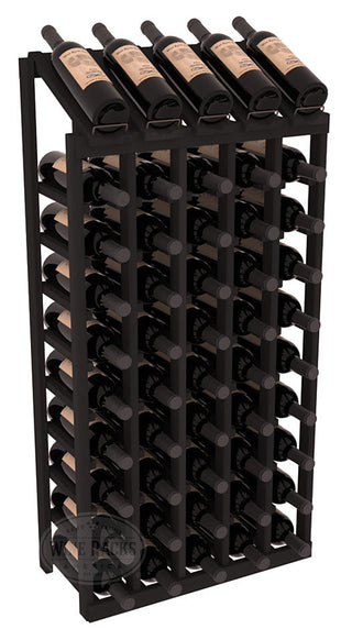 Elementcollection 5 Column 10 Bottle Display Wood Wine Rack Black Stained