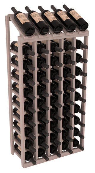 Elementcollection 5 Column 10 Bottle Display Wood Wine Rack Greywash Stained