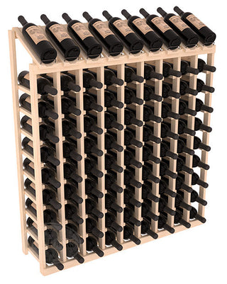 Elementcollection 9 Column 10 Bottle Display Wood Wine Rack Unstained Element Collection