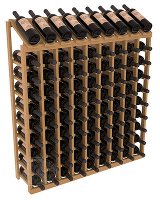 Elementcollection 9 Column 10 Bottle Display Wood Wine Rack Oak Stained