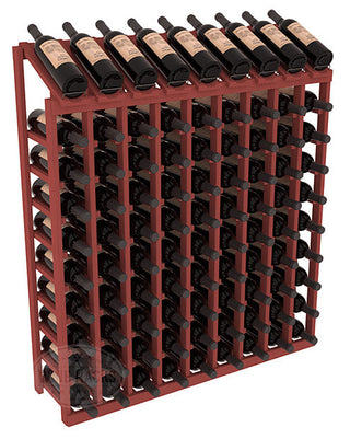 Elementcollection 9 Column 10 Bottle Display Wood Wine Rack Cherry Stained