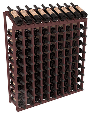 Elementcollection 9 Column 10 Bottle Display Wood Wine Rack Walnut Stained
