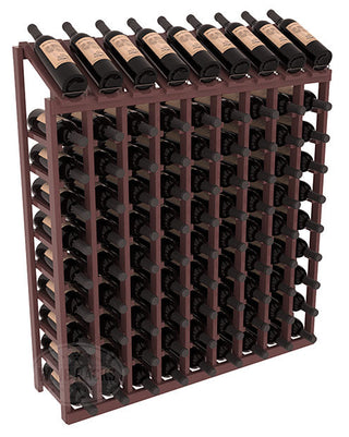 Elementcollection 9 Column 10 Bottle Display Wood Wine Rack Walnut Stained