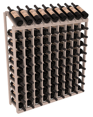 Elementcollection 9 Column 10 Bottle Display Wood Wine Rack Greywash Stained