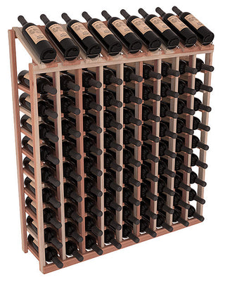 Elementcollection 9 Column 10 Bottle Display Wood Wine Rack Unstained