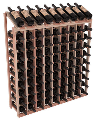 Elementcollection 9 Column 10 Bottle Display Wood Wine Rack Unstained