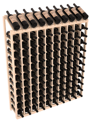 Elementcollection 10 Column 12 Row Display Top Wine Rack Cherry Stained