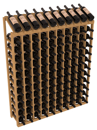 Elementcollection 10 Column 12 Row Display Top Wine Rack Walnut Stained