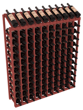 Elementcollection 10 Column 12 Row Display Top Wine Rack Walnut Stained