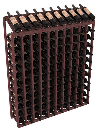 Elementcollection 10 Column 12 Row Display Top Wine Rack Black Stained