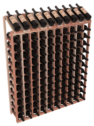 Elementcollection 10 Column 12 Row Display Top Wine Rack Oak Stained