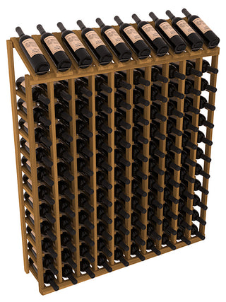 Elementcollection 10 Column 12 Row Display Top Wine Rack Oak Stained