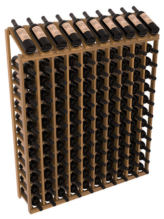 Elementcollection 10 Column 12 Row Display Top Wine Rack Oak Stained