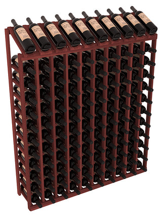 Elementcollection 10 Column 12 Row Display Top Wine Rack Cherry Stained