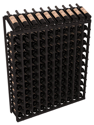 Elementcollection 10 Column 12 Row Display Top Wine Rack Walnut Stained