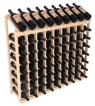 Elementcollection 9 Column 8 Bottle Display Wood Wine Rack Unstained Element Collection