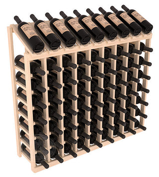 Elementcollection 9 Column 8 Bottle Display Wood Wine Rack Unstained