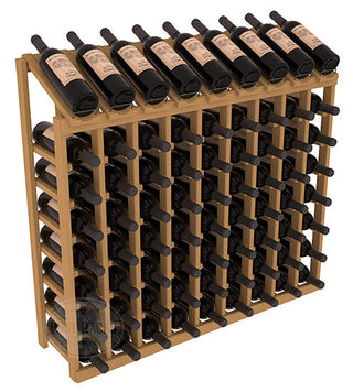 Elementcollection 9 Column 8 Bottle Display Wood Wine Rack Oak Stained