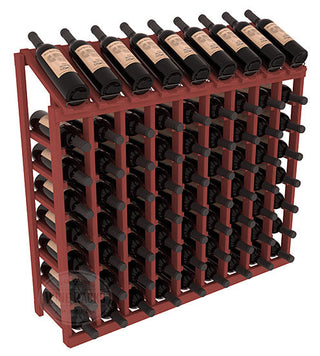 Elementcollection 9 Column 8 Bottle Display Wood Wine Rack Cherry Stained
