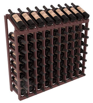 Elementcollection 9 Column 8 Bottle Display Wood Wine Rack Walnut Stained