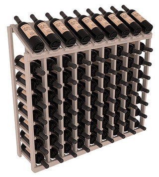 Elementcollection 9 Column 8 Bottle Display Wood Wine Rack Greywash Stained