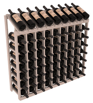 Elementcollection 9 Column 8 Bottle Display Wood Wine Rack Greywash Stained