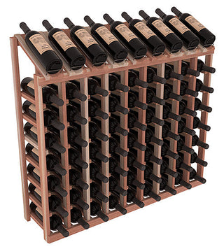 Elementcollection 9 Column 8 Bottle Display Wood Wine Rack Unstained
