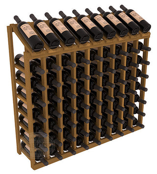 Elementcollection 9 Column 8 Bottle Display Wood Wine Rack Oak Stained
